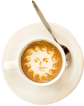 graphic design, web design, game design, search engines, it's all great coffee conversation